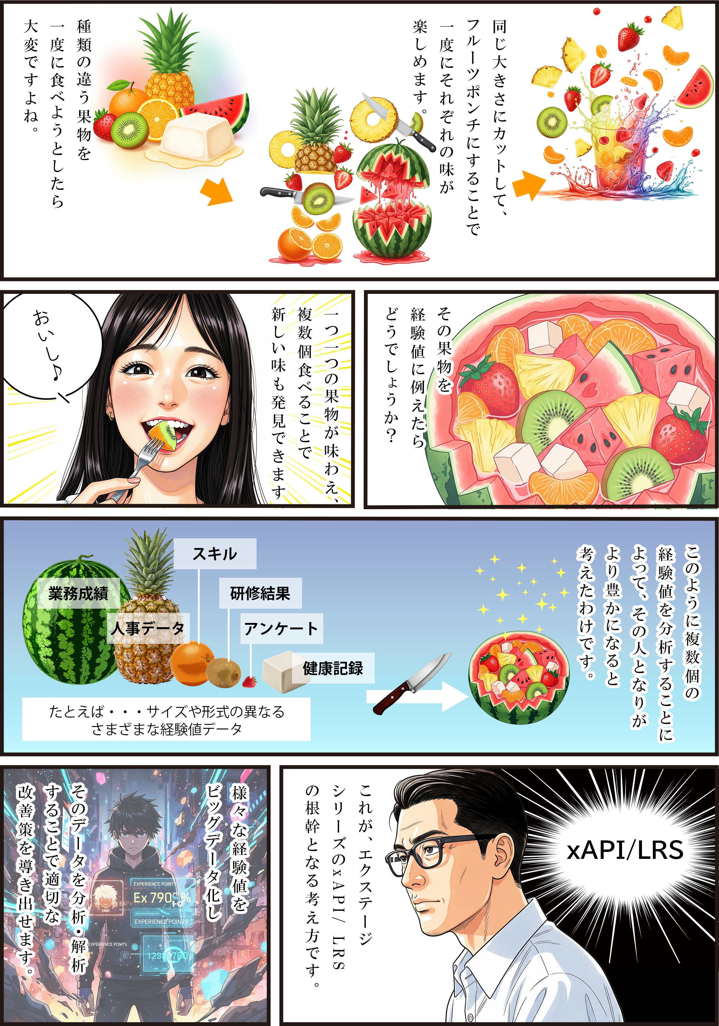 ラーニングレコードストア開発物語・フルーツポンチに例えると